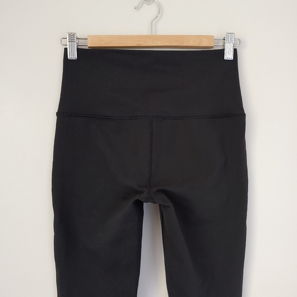 Ivivva Lululemon Rhythmic Tights Leggings High Low Mesh Size 14 Black - Picture 11 of 15